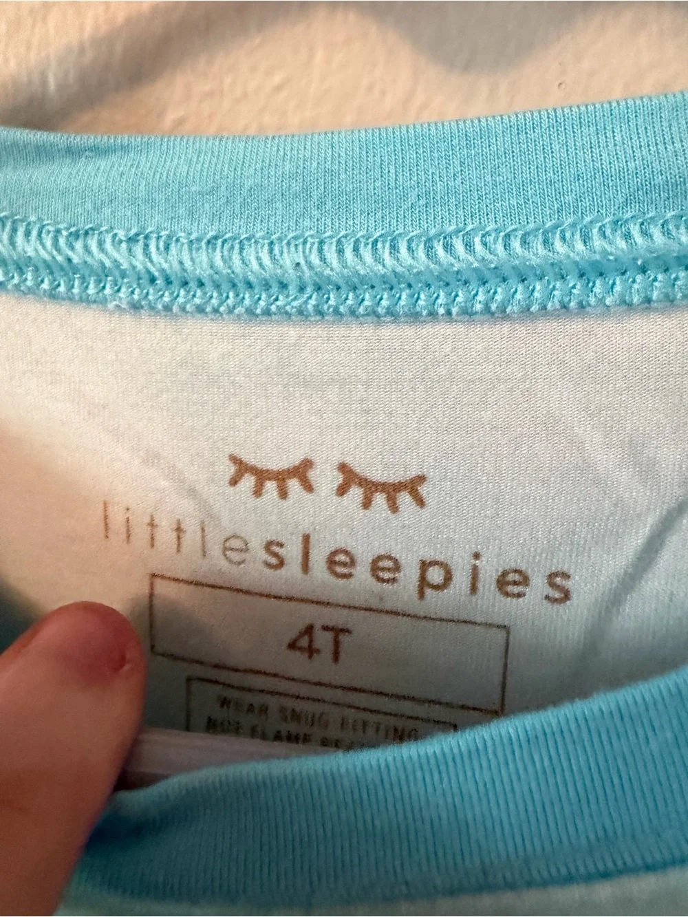 Little Sleepies Tie-Dye Blue & Green Pajama Set